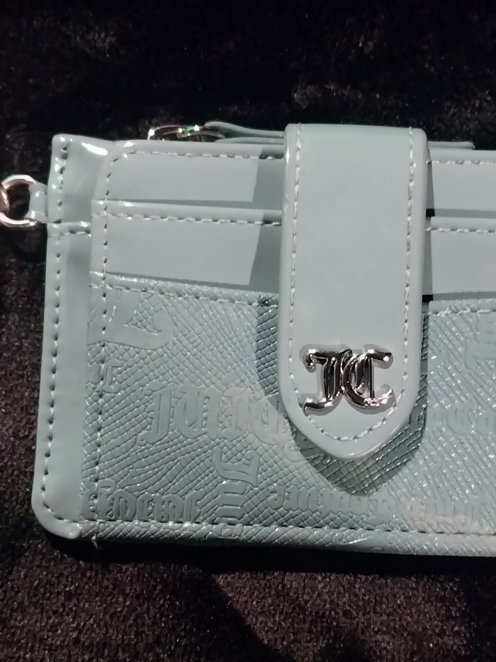 Juicy Couture Light Blue Logo Card Wallet